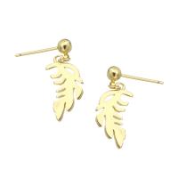 Brass Drop Earring, gold color plated, fashion jewelry & for woman, golden 