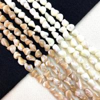Turbanschnecken Perlen, Trochus Shell, Unregelmäßige, DIY & verschiedene Größen vorhanden, keine, 11-13mm, Länge:ca. 15 ZollInch, verkauft von Strang