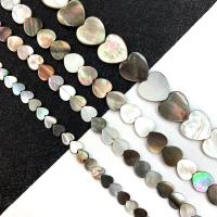 Black Shell Beads, Heart, DIY black Approx 15 Inch 