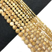 Trochus Shell Beads, Round, DIY Approx 15 Inch 