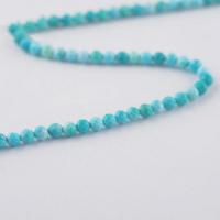 Perles en Turquoise naturelle, Rond, poli, DIY & normes différentes pour le choix & facettes, 2-4mm .96 pouce, Vendu par brin