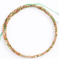 Unakite Beads, Round, polished, DIY & faceted, 2-4mm .96 Inch 