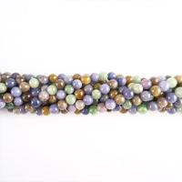 Mixed Gemstone Beads, Tanzanite, with Emerald, Round, polished, DIY, mixed colors, 8mm .96 Inch 