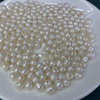 Perles nacres baroques de culture d'eau douce , perle d'eau douce cultivée, DIY, blanc, 8-11mm Environ 2.5mm, Vendu par PC
