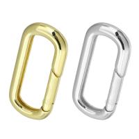 Brass Spring Buckle, plated 
