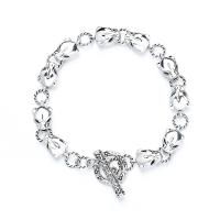 Sterling Silver Bracelets, 925 Sterling Silver, for woman, silver color Approx 7.08 Inch 
