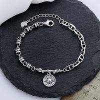 Sterling Silver Bracelets, 925 Sterling Silver, for woman, silver color Approx 6.3 Inch 