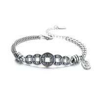 Sterling Silver Bracelets, 925 Sterling Silver, for woman, silver color Approx 6.7 Inch 
