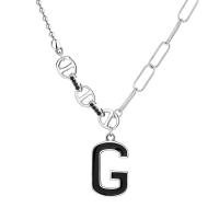 Sterling Silver Jewelry Necklace, 925 Sterling Silver, for woman & enamel Approx 16.53 Inch 