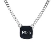 Sterling Silver Jewelry Necklace, 925 Sterling Silver, for woman & enamel, silver color Approx 16.53 Inch 