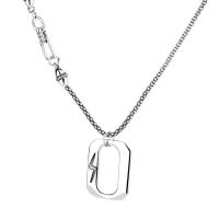 Collar de la joyería de plata esterlina, Plata de ley 925, Vintage & para mujer, plateado, longitud:aproximado 16.53 Inch, Vendido por UD