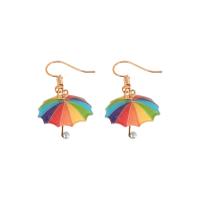 Acrylic Drop Earring, Zinc Alloy, with Acrylic, Umbrella & for woman 