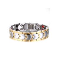 304 Stainless Steel Bracelet, Vacuum Ion Plating, fashion jewelry & for man, 15mm Approx 8.39 Inch 