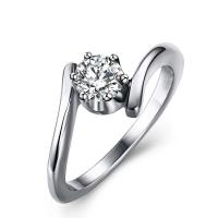 Cubic Zirconia anillo de dedo de acero inoxidable, acero inoxidable 316L, pulido, Joyería & diverso tamaño para la opción & micro arcilla de zirconia cúbica & para mujer, 4.5mm, Vendido por UD
