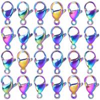 Stainless Steel Lobster Claw Clasp, plated, multi-colored 