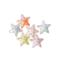 collier en perle acrylique , étoile, Placage de couleur AB, DIY, multicolore Environ Vendu par sac