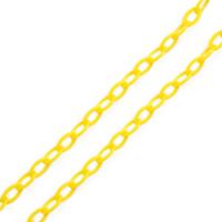 Cadena de acrílico, Bricolaje & cadena oval, más colores para la opción, 13x7.5mm, longitud:15.75 Inch, 4Strandsfilamento/Bolsa, Vendido por Bolsa