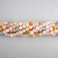 Morganite Beads, Round, polished, DIY 6-10mm .96 Inch 