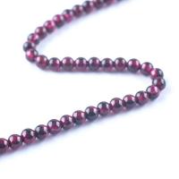 Natural Garnet Beads, Round, polished, DIY purple, 4-7mm .96 Inch 