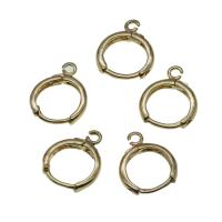 Eisen Huggie Hoop Ohrringe finden, goldfarben, 15mm, verkauft von PC