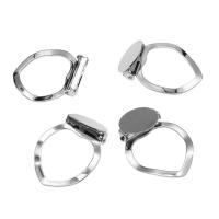 Zinc Alloy Bezel Ring Setting, silver color, 24mm 