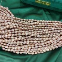 Perlas Patata Freshwater, Perlas cultivadas de agua dulce, Bricolaje, Púrpura, 7-8mm, longitud:aproximado 11.57 Inch, Vendido por Sarta