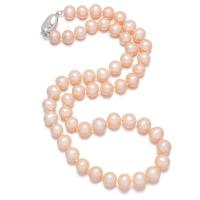 Collier de perles d'eau douce naturelles, perle d'eau douce cultivée, pour femme, plus de couleurs à choisir, 8-9mm Environ 17.72 pouce, Vendu par PC
