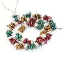 Keshi Cultured Freshwater Pearl Beads, irregular, DIY, mixed colors, 9-10mm Approx 14.17 Inch 