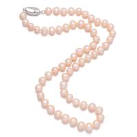 Collier de perles d'eau douce naturelles, perle d'eau douce cultivée, pour femme, plus de couleurs à choisir, 7-8mm Environ 17.72 pouce, Vendu par PC