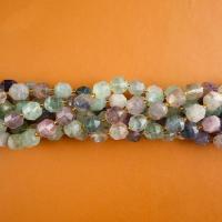 Fluorite Beads, Natural Fluorite, with Seedbead, Lantern, polished, DIY & faceted, 10mm .96 Inch 