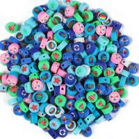 Polymer Clay Jewelry Beads, DIY mixed colors, 8-10mm 