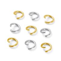 Stainless Steel Open Jump Ring, 304 Stainless Steel, Galvanic plating, DIY 0.6x4-6mm 