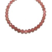 Gemischte Farbe Quarz Perlen, Strawberry Quartz, rund, DIY & facettierte, 8mm, Länge:14.96 ZollInch, verkauft von Strang