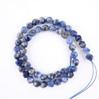 Sodalite Beads, Round, polished, Star Cut Faceted & DIY 8mm .96 Inch 