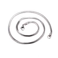 Collar de cadena de acero inoxidable, acero inoxidable 316, unisexo & diverso tamaño para la opción, color original, Vendido por UD