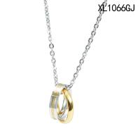 Titanium Steel Sweater Necklace, Donut, Vacuum Ion Plating, Unisex, mixed colors  Approx 19.69 Inch 
