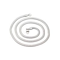Stainless Steel Chain Necklace, 304 Stainless Steel, Galvanic plating, Unisex silver color - 
