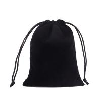 Velvet Jewelry Pouches Bags, Velveteen, durable black - 
