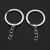 Zinc Alloy Key Clasp Finding, silver color, 43mm 