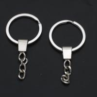 Zinc Alloy Key Clasp Finding, silver color, 26mm 