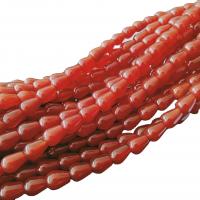Natural Red Agate Beads, Teardrop, polished, DIY red, 6x9-30mm .96 Inch 