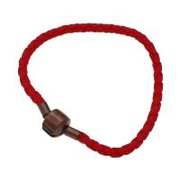 PU Leather Cord Bracelets, with Iron, for woman 65mm 