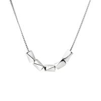 Sterling Silver Jewelry Necklace, 925 Sterling Silver, platinum color plated, for woman Approx 14.76 Inch 