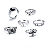 Zinc Set anillo de aleación, aleación de zinc, unisexo & diferentes estilos para la opción, Vendido por Set