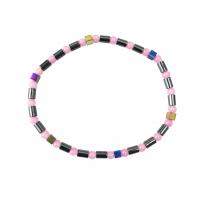 Gemstone Hematite Bracelets, with Rose Quartz, for woman, mixed colors, 68mm Approx 19 cm 