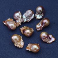 No Hole Cultured Freshwater Pearl Beads, Baroque, DIY, multi-colored, 13x23- 