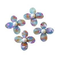Acrylic Cell Phone DIY Kit, with Plastic Pearl, Flower, multi-colored Approx 