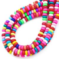 Rondelle Polymer Clay Beads, argile de polymère, DIY, plus de couleurs à choisir .35 pouce, Vendu par brin