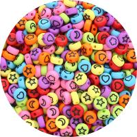 Acryl Alphabet Perlen, rund, DIY & Emaille, keine, 7x4mm, ca. 100PCs/Tasche, verkauft von Tasche