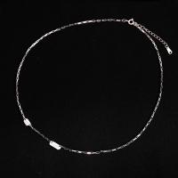 Sterling Silver Jewelry Necklace, 925 Sterling Silver, plated, for woman Approx 15.35 Inch 